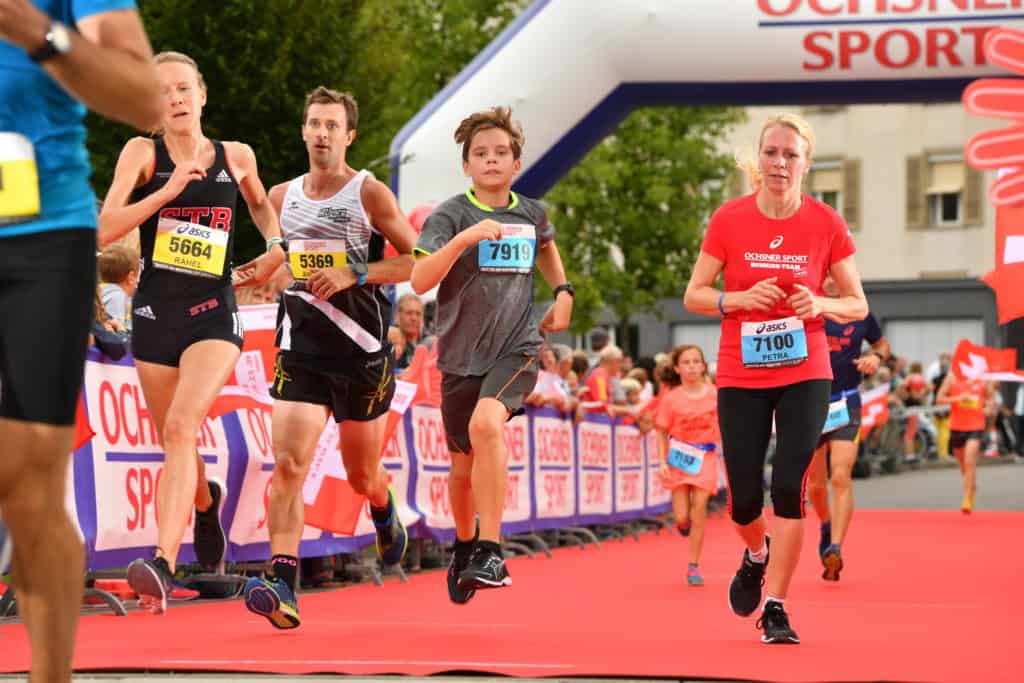 Helfer beim Switzerland Marathon light im Zielbereich